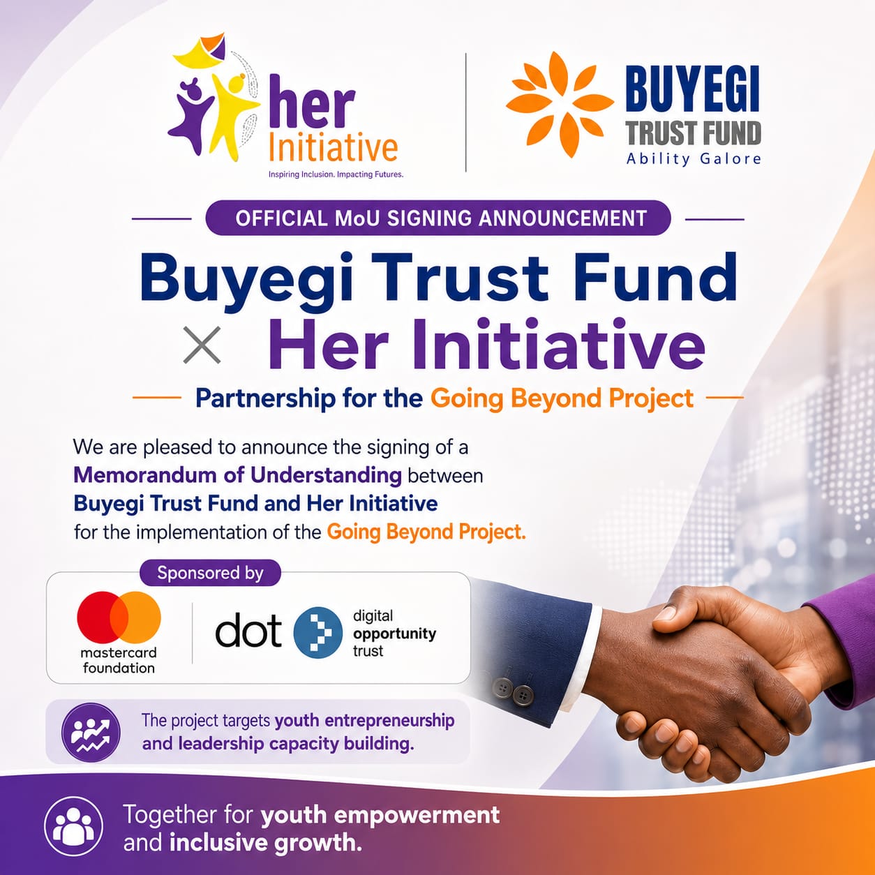 Her Initiative MoU Signing